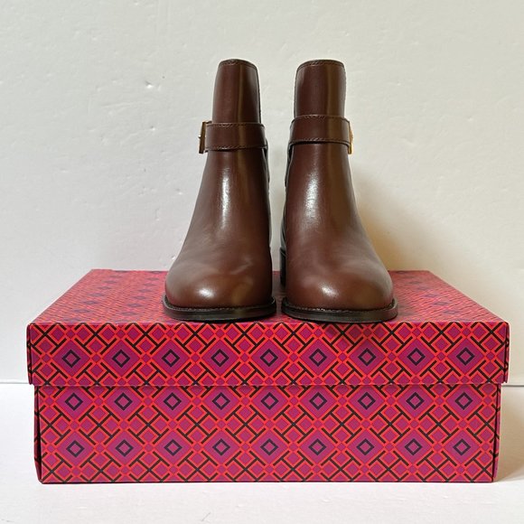 Tory Burch Brooke Ankle Bootie Perfect Brown Size 7 - Picture 3 of 7
